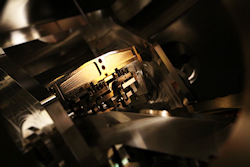 Closeup of the AMO grating, photo taken by Rasmus R�rb�k 2016